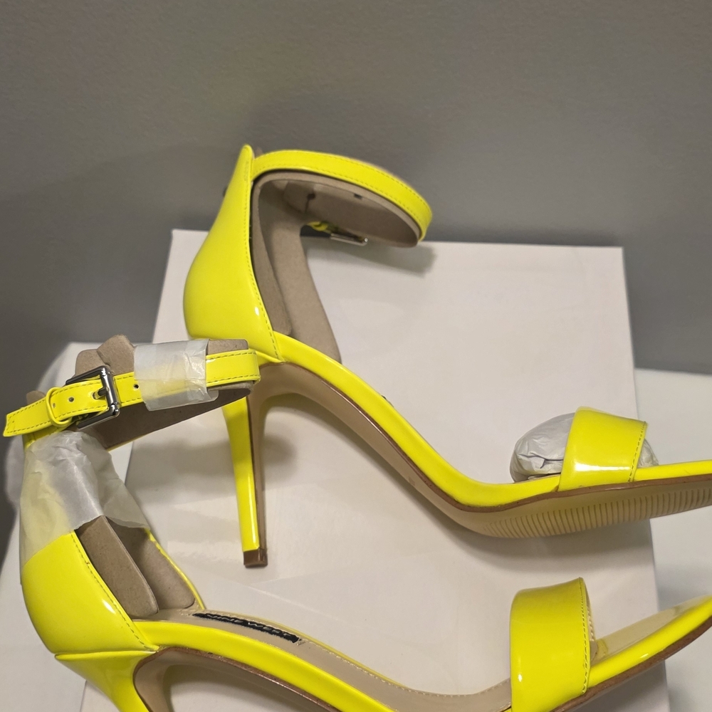 Nine West Women's Yellow Heeled Sandals - Picture 5 of 7